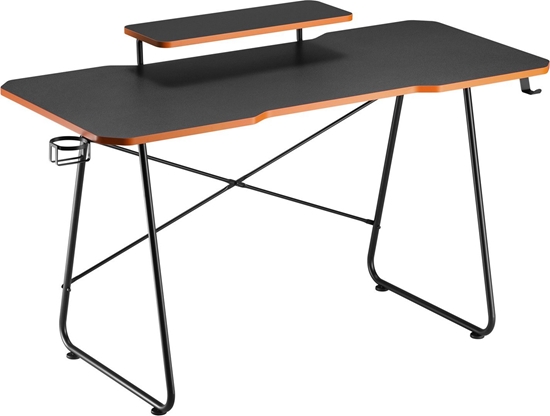 Picture of Biurko NanoRS Biurko gamingowe z pók na monitor NanoRS, 50kg max, wysoko 850mm, czarne, RS170