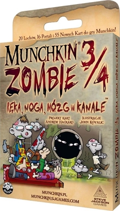 Picture of Black Monk Munchkin Zombie 3/4 Rka, Noga, Mózg w kanale