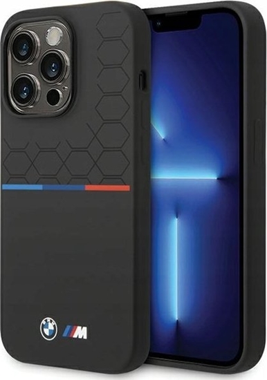 Изображение BMW BMW BMHCP15X22SMPK iPhone 15 Pro Max 6.7" black/black Silicone Pattern