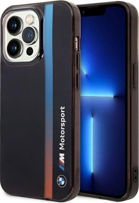 Attēls no BMW Etui BMW BMHCP14L22HVGV Apple iPhone 14 Pro czarny/black IML Tricolor Stripe