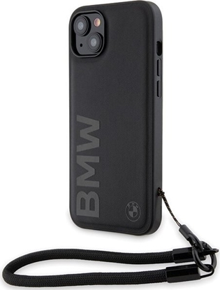 Изображение BMW Etui BMW BMHCP15S23RMRLK Apple iPhone 15 / 14 / 13 hardcase Signature Leather Wordmark Cord czarny/black