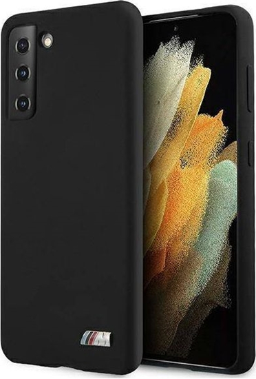 Picture of BMW Etui BMW BMHCS21MMSILBK S21+ G996 czarny/black Silicone M Collection