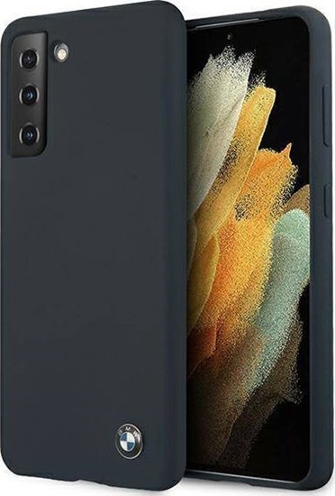 Picture of BMW Etui BMW BMHCS21MSILNA S21+ G996 granatowy/navy hardcase Silicone Signature