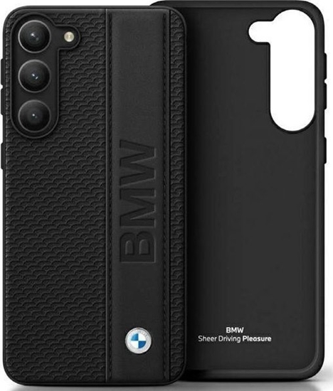 Picture of BMW Etui BMW BMHCS23M22RDPK S23+ S916 czarny/black hardcase Leather Textured & Stripe