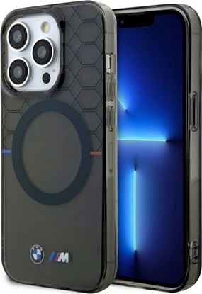 Attēls no BMW Etui BMW BMHMP13LHGPK Apple iPhone 13 Pro / 13 Pattern MagSafe szary/grey