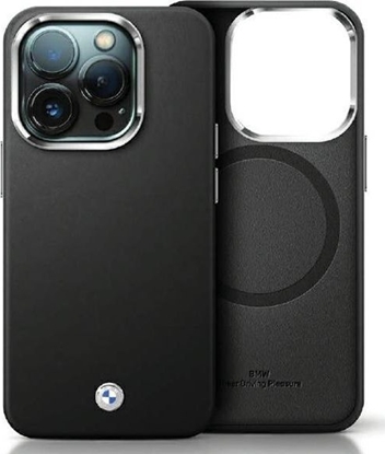 Attēls no BMW Etui BMHMP15L23PUFWK Apple iPhone 15 Pro Signature Wrapped Metal MagSafe czarny/black
