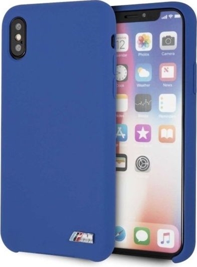 Picture of BMW Etui hardcase BMW BMHCPXMSILNA iPhone X /Xs niebieski/navy Silicone M Collection