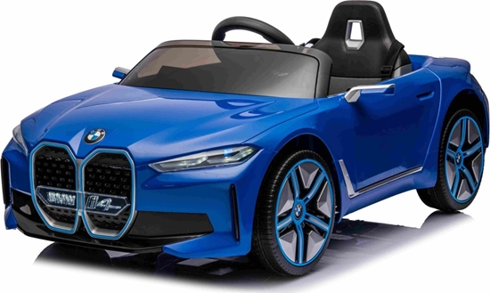 Picture of BMW Autko i4 na akumulator dla dzieci Niebieski + Wolny Start + EVA + Audio LED + Pilot