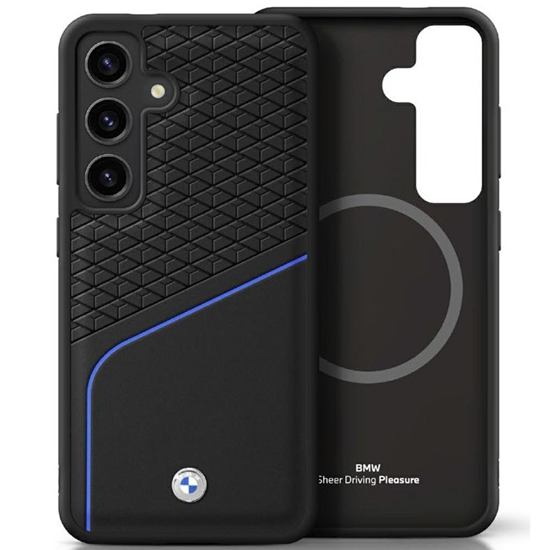 Picture of BMW Leather Textured and Smooth MagSafe Case for Samsung Galaxy S25