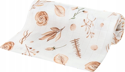 Picture of Bocioland BOCIOLAND-BOC0366-PIELUSZKA BAMBUSOWA120 X120CM KWIATY BOHO