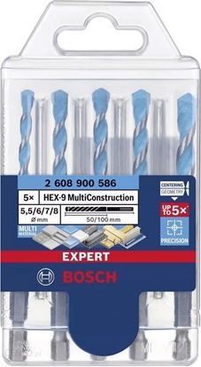 Picture of Bosch  HEX-9 MC Drill Bit Set 5 pcs  5.5/6/7/8