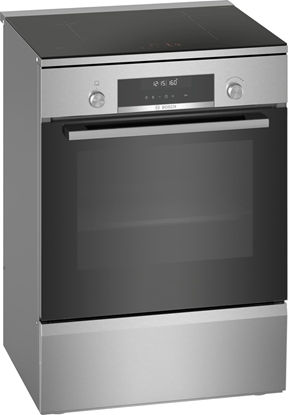 Picture of Bosch | Cooker | HLS79Y351U Series 6 | Hob type Induction | Oven type Electric | Stainless Steel | Width 60 cm | Grilling | LCD | Depth 60 cm | 63 L