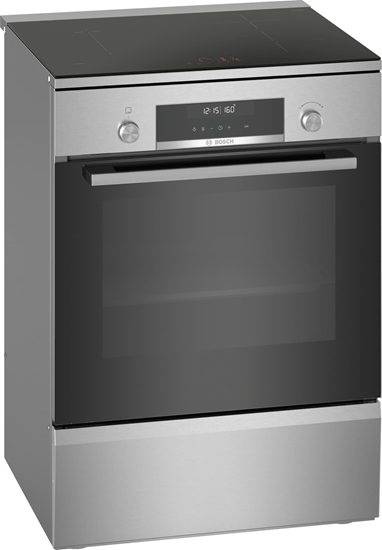 Picture of Bosch | Cooker | HLS79Y351U Series 6 | Hob type Induction | Oven type Electric | Stainless Steel | Width 60 cm | Grilling | LCD | Depth 60 cm | 63 L