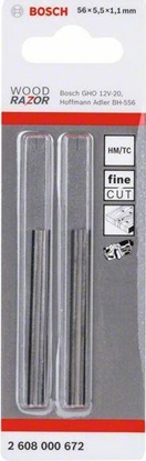 Attēls no Bosch Bosch planer blade 56mm for GHO 12V-20 2pcs - 2608000672