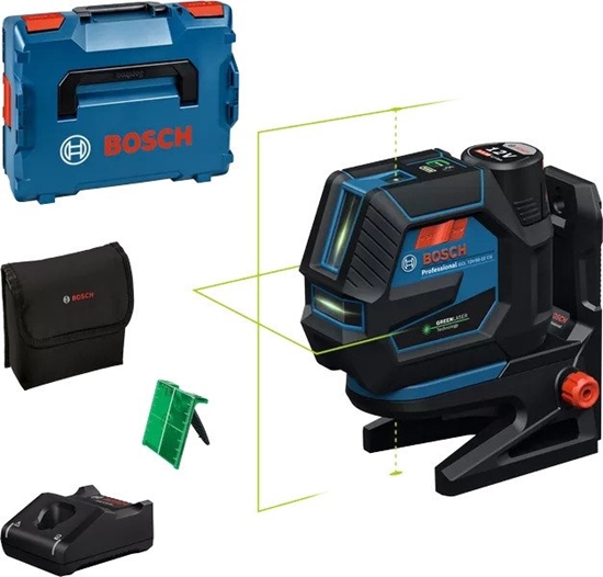 Picture of BOSCH LASER KRZYOWY GCL 12V-50-22 CG ZIELONY +UCHWYT RM 20 +ADAPTER AA 1 1x2,0Ah
