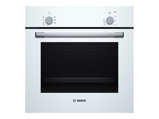 Picture of Bosch Oven | HBF010BV1S | 66 L | Electric | Manual | Control knob | Height 59.5 cm | Width 59.4 cm | White