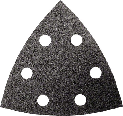 Attēls no Bosch Papier cierny do szlifierek trójktnych, granulacja 600 5szt. (B2608605199)