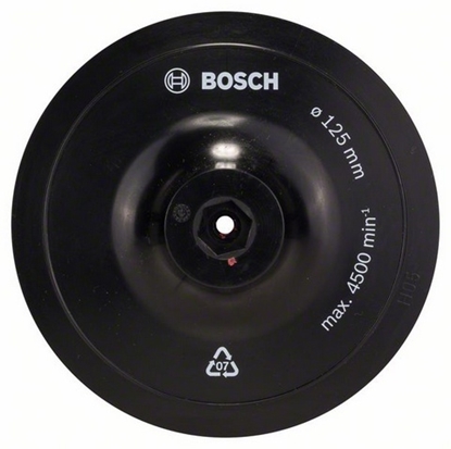Attēls no Bosch Talerz szlifierski z mocowaniem na rzepy 125 x 8mm (1609200154)