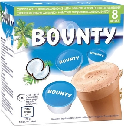 Attēls no Bounty Kapsuki czekolada kokosowa do Dolce Gusto 8 szt.