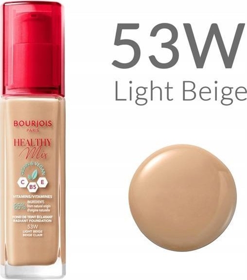 Picture of Bourjois Podkad Healthy Mix Clean&Vegan Podkad do twarzy 30ml Light Beige (53W)