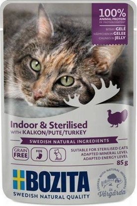 Изображение Bozita BOZITA KOT INDOOR and STERILISED INDYK SASZETKA 85G 3643