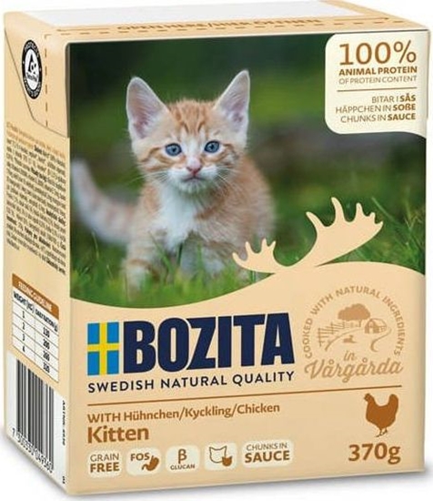 Picture of Bozita Chunks in sauce with Chicken for Kitten 370g