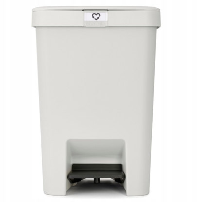 Picture of BRABANTIA StepUp pedal bin 25 l Light Grey 800207
