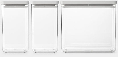 Picture of BRABANTIA storage box set Tasty+ 3 pcs. Light Grey 230769
