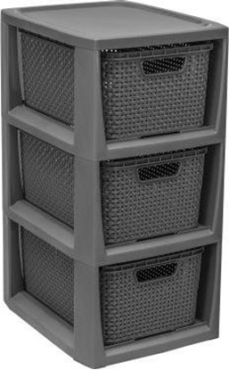 Picture of Branq Rega Stojak Z 3 Koszykami 1725 Antracyt BranQ