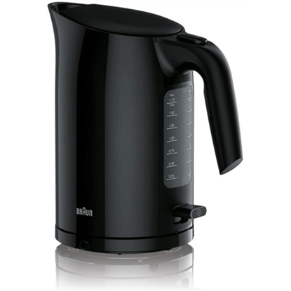 Attēls no Braun Kettle WK3100BK PurEase Standard, 2200 W, 1.7 L, Plastic, 360° rotational base, Black