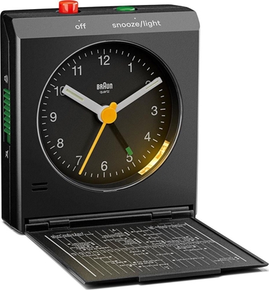 Attēls no Braun BC 05 B  Quartz Foldable Alarm Clock Black