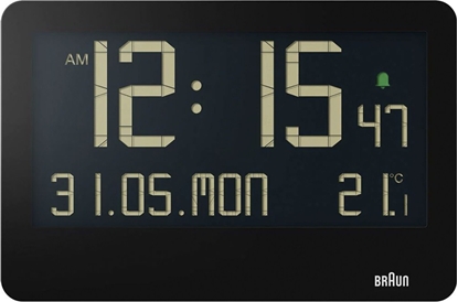 Picture of Braun BC 14 black Quartz Wall Clock digital
