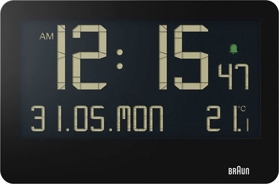 Picture of Braun BC 14 black Quartz Wall Clock digital