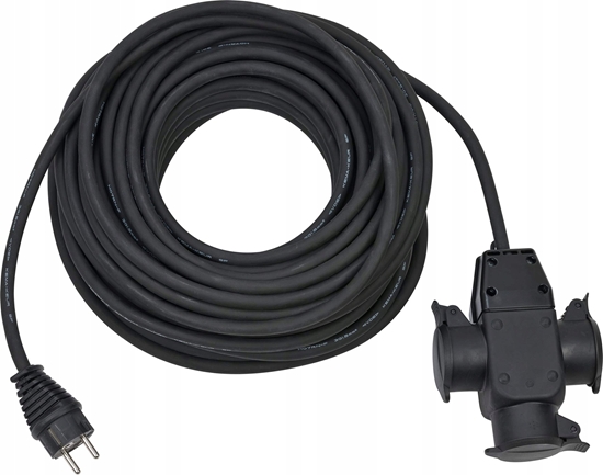 Picture of Brennenstuhl Extension Cable 25m H07RN-F3G1,5 black IP44