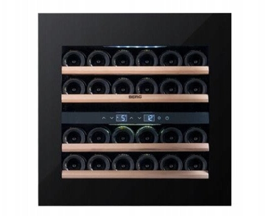 Picture of BRGSW24 Winiarka czarna do zabudowy 24 butelki - 3 LATA GWARANCJI - TRANSPORT Z WNIESIENIEM DO DOMU GRATIS