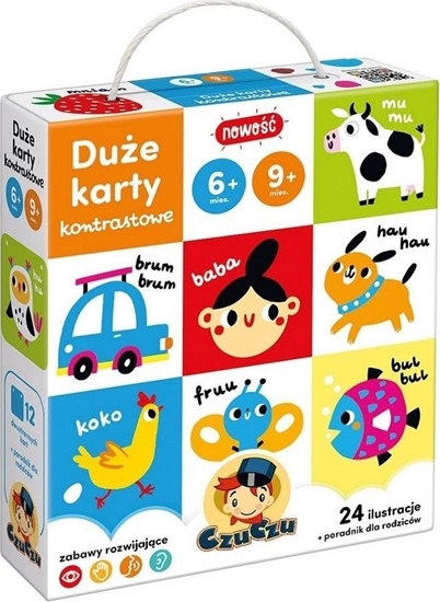 Picture of Bright Junior Media CzuCzu Due karty kontrastowe 6-9 mies.