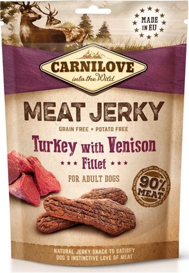 Picture of Brit Carnilove Dog Jerky Turkey & Venison Fillet - indyk i filet z dziczyzny 100g