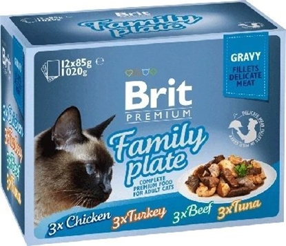 Изображение Brit Family Plate mix smaków 12x85g