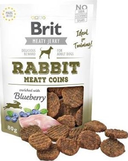 Изображение Brit Meaty Jerky Rabbit Meaty Coins dla psa op. 80g
