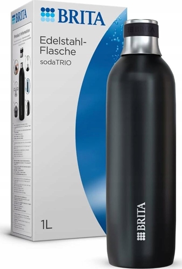 Picture of Brita Butelka SodaTrio 1 L Stal czarna