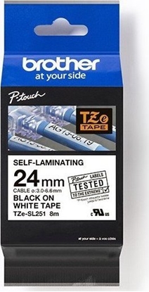 Picture of Brother BROTHER Band weiß/schwarz 24mm