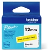 Изображение Brother BTAG-631 marķēšanas lenta Melns uz dzeltena