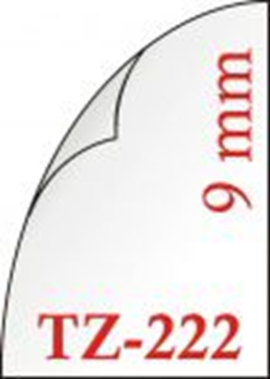 Picture of Brother Gloss Laminated Labelling Tape - 9mm, Red/White label-making tape TZ