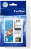 Picture of Brother LC421VALDR ink cartridge 4 pc(s) Original Black, Cyan, Magenta, Yellow