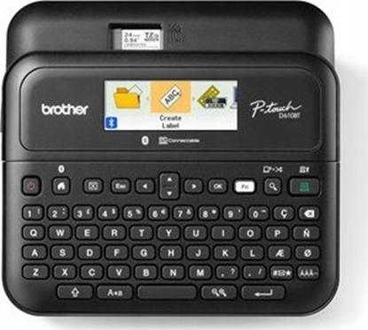 Attēls no BROTHER PT-D610BTVP DESKTOP LABEL THERMO PRINTER, BT, 30MM/SEC + CASE + SAMPLE TAPE, COLOR DISPLAY