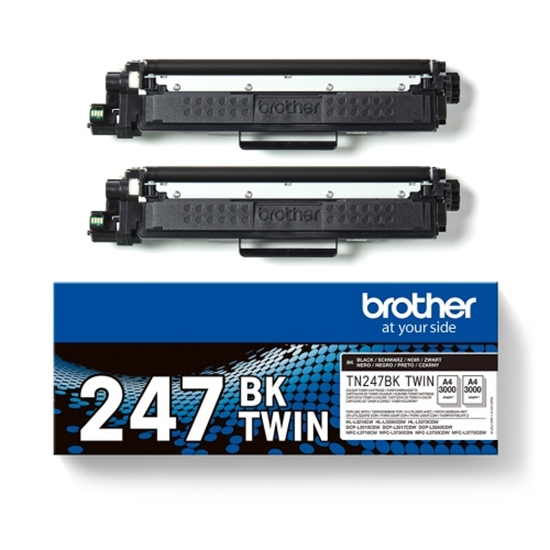 Picture of Brother TN-247BKTWIN toner cartridge 2 pc(s) Original Black