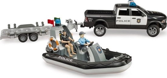 Picture of Bruder Bruder 02507 Dodge Policyjny z odzi figurki