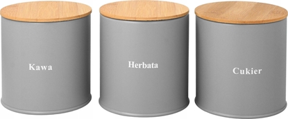 Picture of Brunbeste ZESTAW 3 POJEMNIKÓW KAWA HERBATA CUKIER BRUNBESTE BB-1632