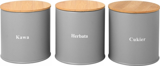 Picture of Brunbeste ZESTAW 3 POJEMNIKÓW KAWA HERBATA CUKIER BRUNBESTE BB-1632