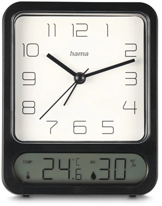 Picture of Budzik Pag termometr higrometr Czarny 